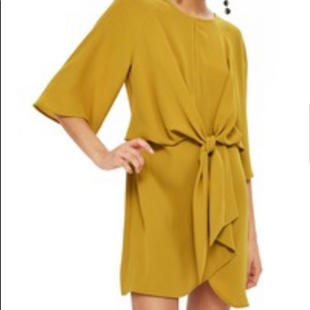 Topshop Tie Front Wrap Dress